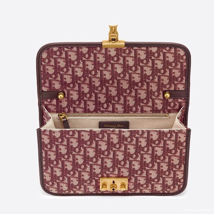 Cheap Motif Dioraddict Bag Burgundy Oblique Canvas 0713 Luxury